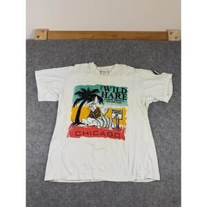 Vintage 90s Wild Hare Graphic Single Stitch T Shirt USA Size Large